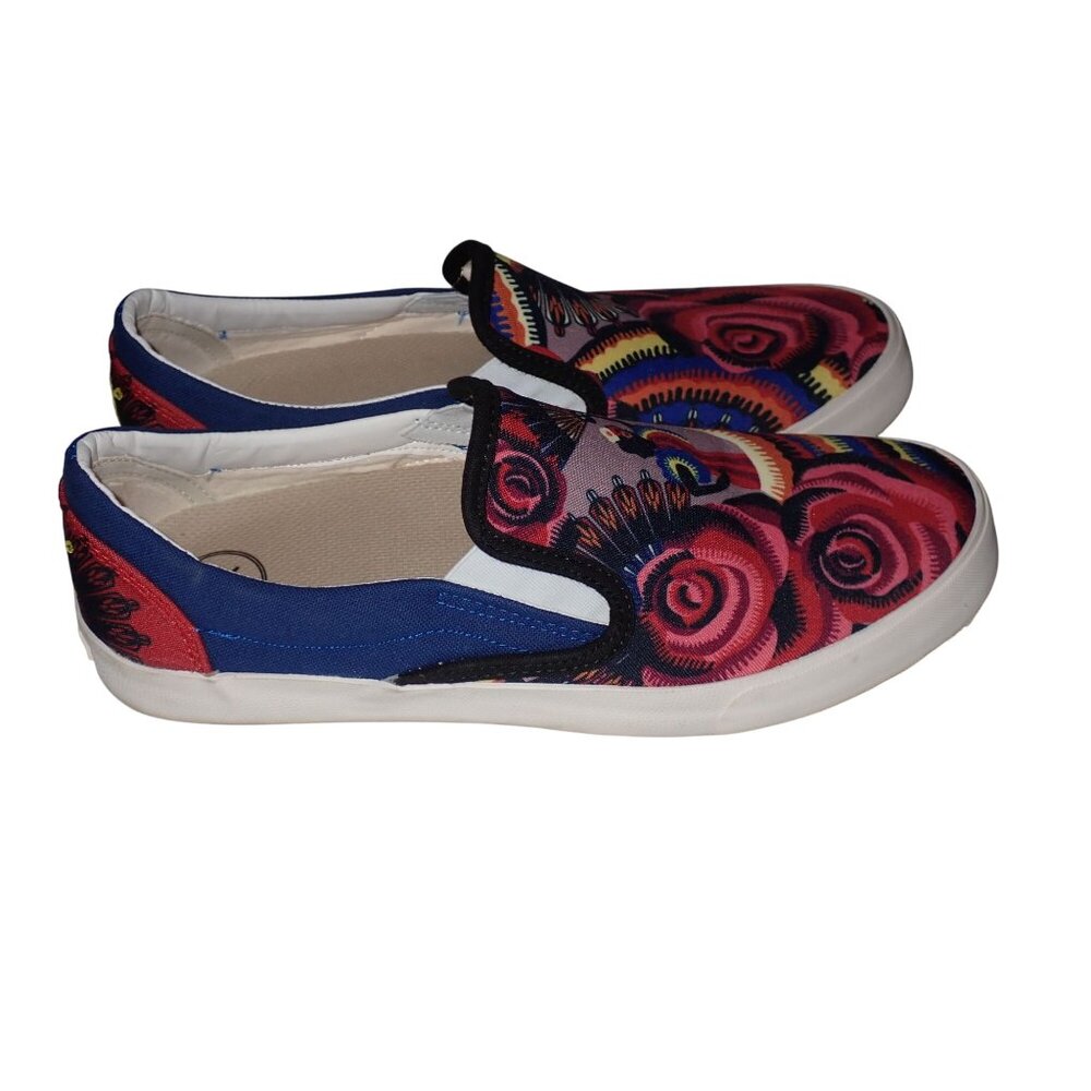 Inkkas Baila Slip On Canvas shoes Mens 9 Boho Artsy ‎ Casual - Picture 4 of 7